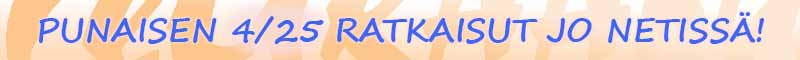 Punaisen 4/25 ratkaisut jo netissä!